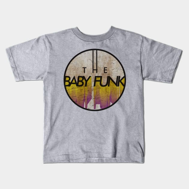 THE BABY FUNK - VINTAGE YELLOW CIRCLE Kids T-Shirt by GLOBALARTWORD